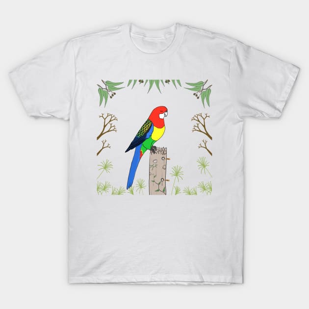 Eastern Rosella T-Shirt by wanungara